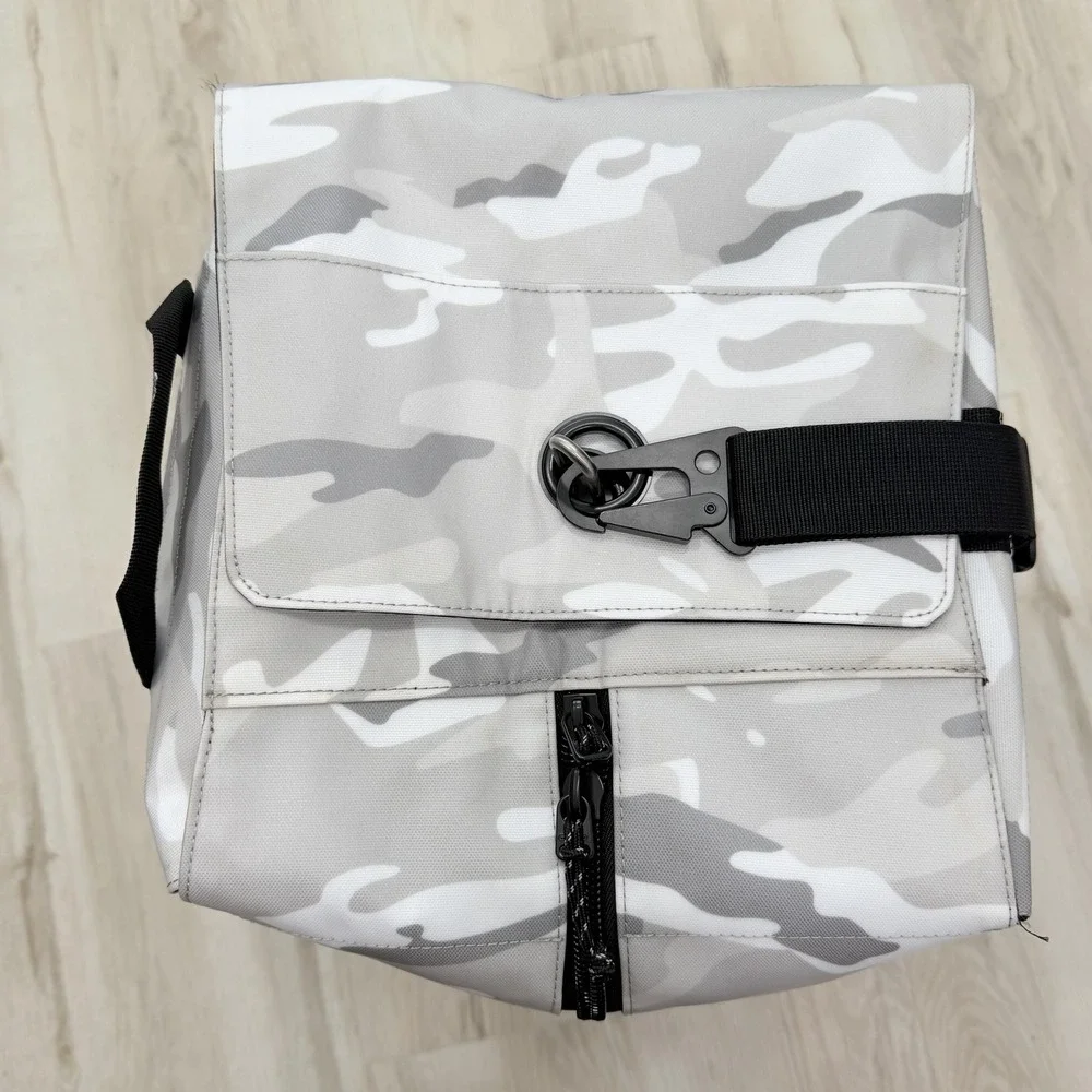 OGIO Gray Camo Backpack Duffel Bag Soft Case Ventilated Men Travel Sports